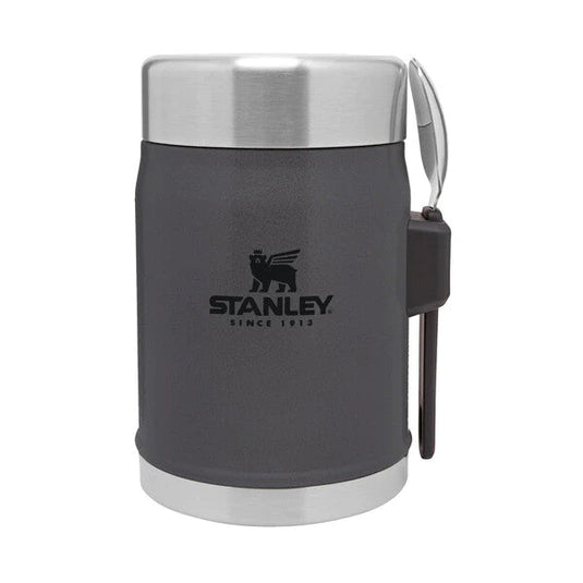 Termos de mancare STANLEY LEGENDARY FOOR JAR & SPORK 0.4 L CHARCOAL 10-09382-082