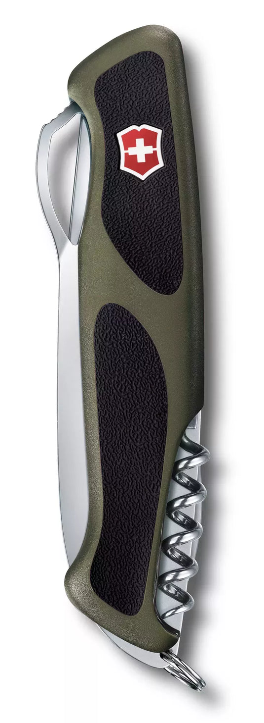 Briceag multifunctional, 11 functii, VICTORINOX RANGER 61 M GRIP VERDE 0.9553.MC4