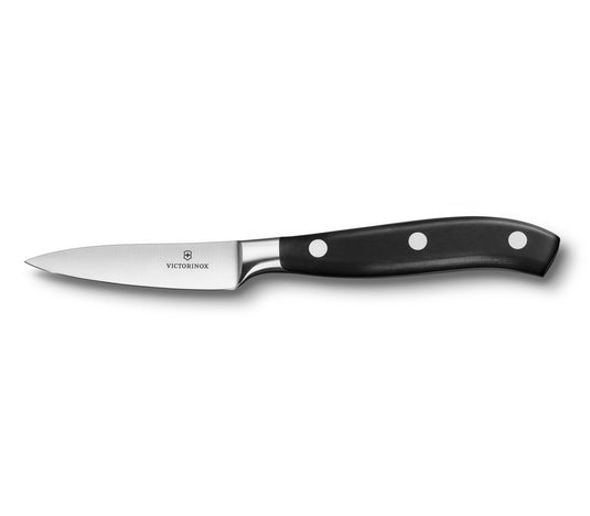 Cutit pentru decojit fructe si legume, Marele Maestru, lama dreapta 10 cm, VICTORINOX (7.7203)