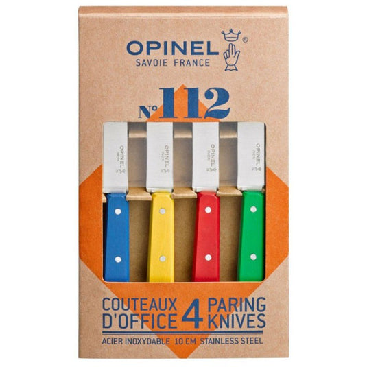 Set 4 cutite de bucatarie, lama 10 cm, varf ascutit, OPINEL ( 001233 )
