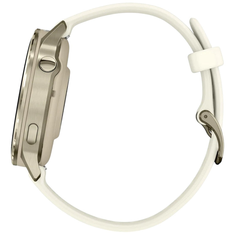 Încărcați imaginea în vizualizatorul Galerie, GARMIN - VENU 4 41MM SMARTWATCH CU GPS ȘI AMOLED - LUNAR GLOD CU CUREA DE SILICON BONE
