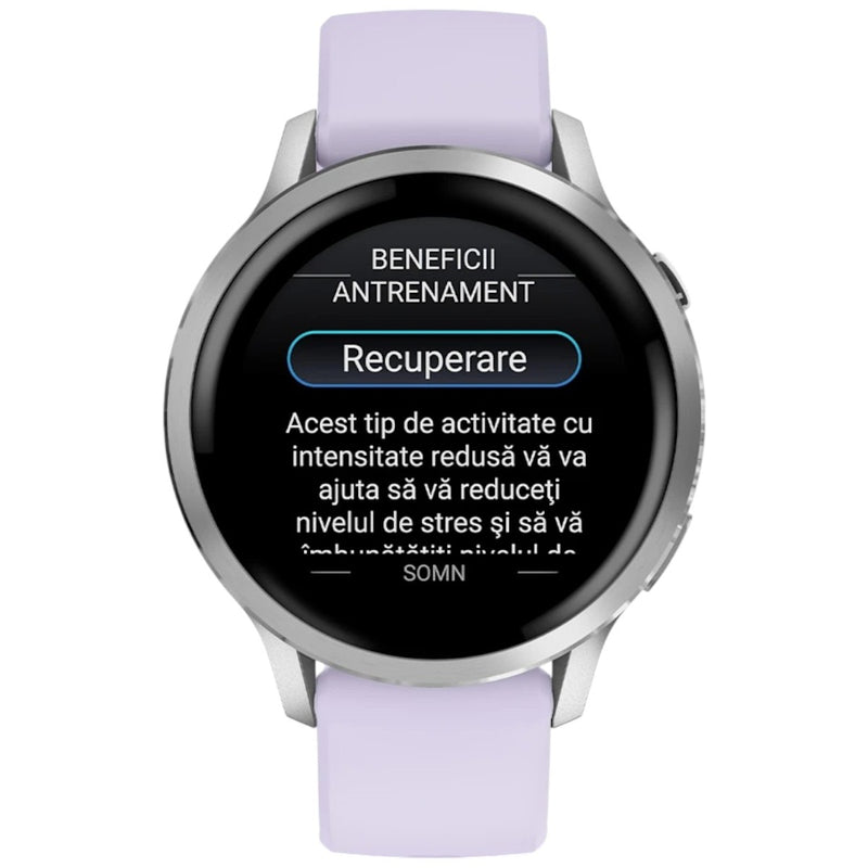 Încărcați imaginea în vizualizatorul Galerie, GARMIN - VENU 4 41MM SMARTWATCH CU GPS ȘI AMOLED - SILVER CU CUREA DE SILICON PERIWINKLE
