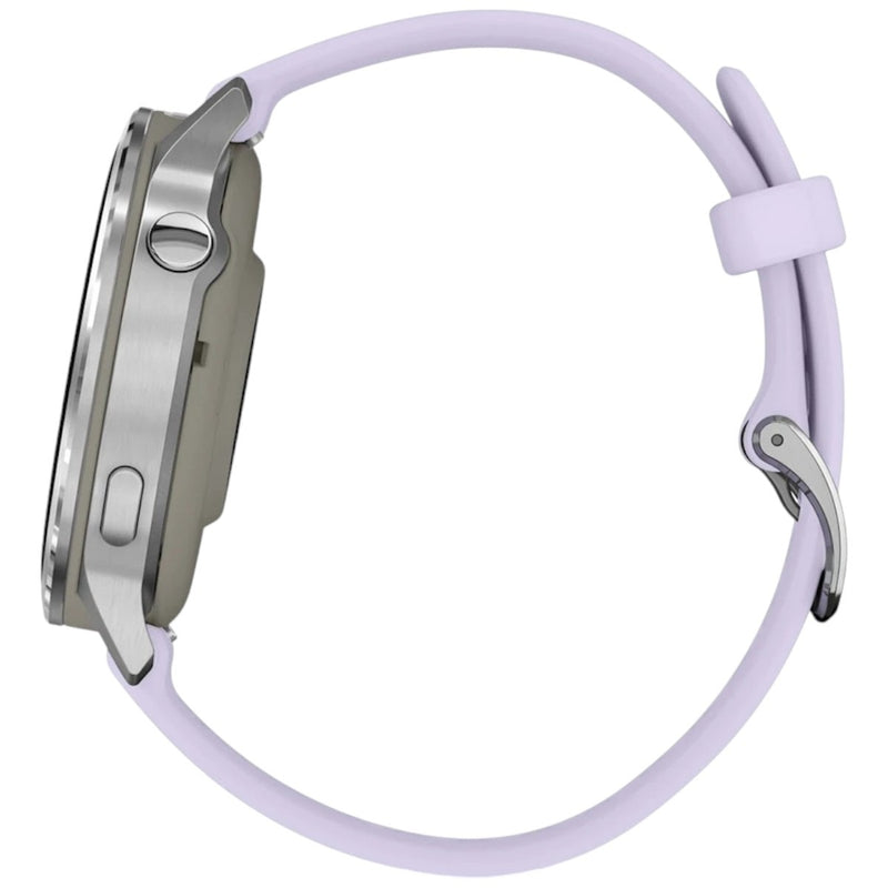 Încărcați imaginea în vizualizatorul Galerie, GARMIN - VENU 4 41MM SMARTWATCH CU GPS ȘI AMOLED - SILVER CU CUREA DE SILICON PERIWINKLE
