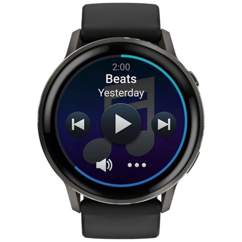 Încărcați imaginea în vizualizatorul Galerie, GARMIN - VENU 4 45MM SMARTWATCH CU GPS ȘI AMOLED - GRI ARDEZIE CU CUREA DIN SILICON NEGRU
