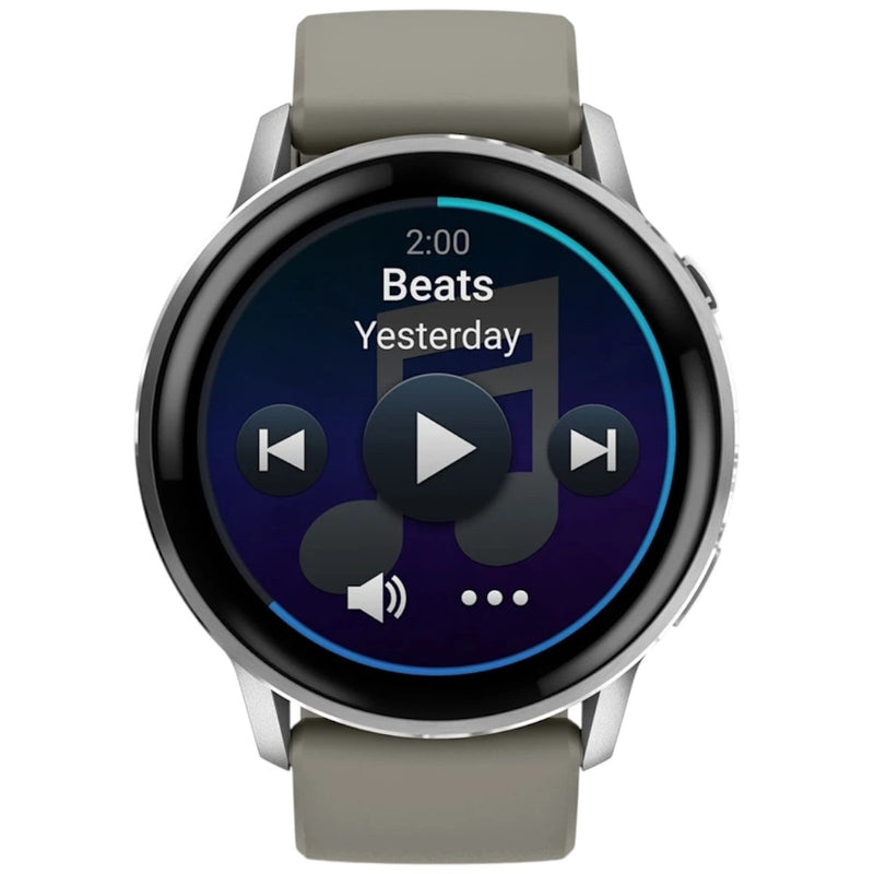 Încărcați imaginea în vizualizatorul Galerie, GARMIN - VENU 4 45MM SMARTWATCH CU GPS ȘI AMOLED - SILVER CU CUREA DE SILICON SILVER GRAY
