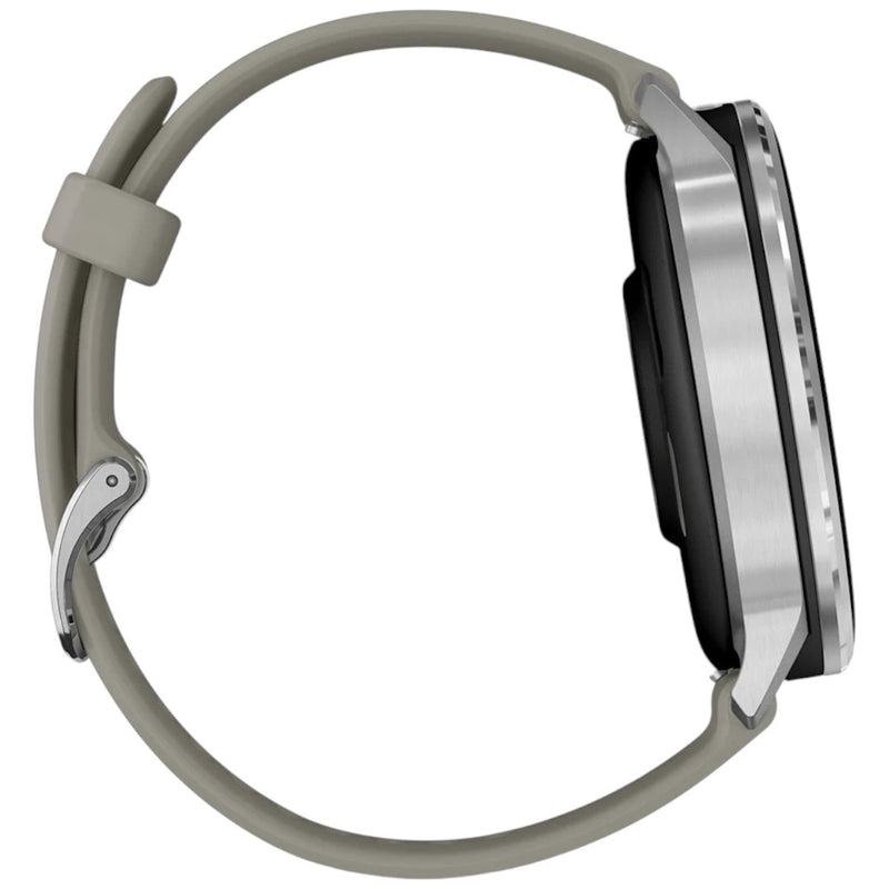 Încărcați imaginea în vizualizatorul Galerie, GARMIN - VENU 4 45MM SMARTWATCH CU GPS ȘI AMOLED - SILVER CU CUREA DE SILICON SILVER GRAY
