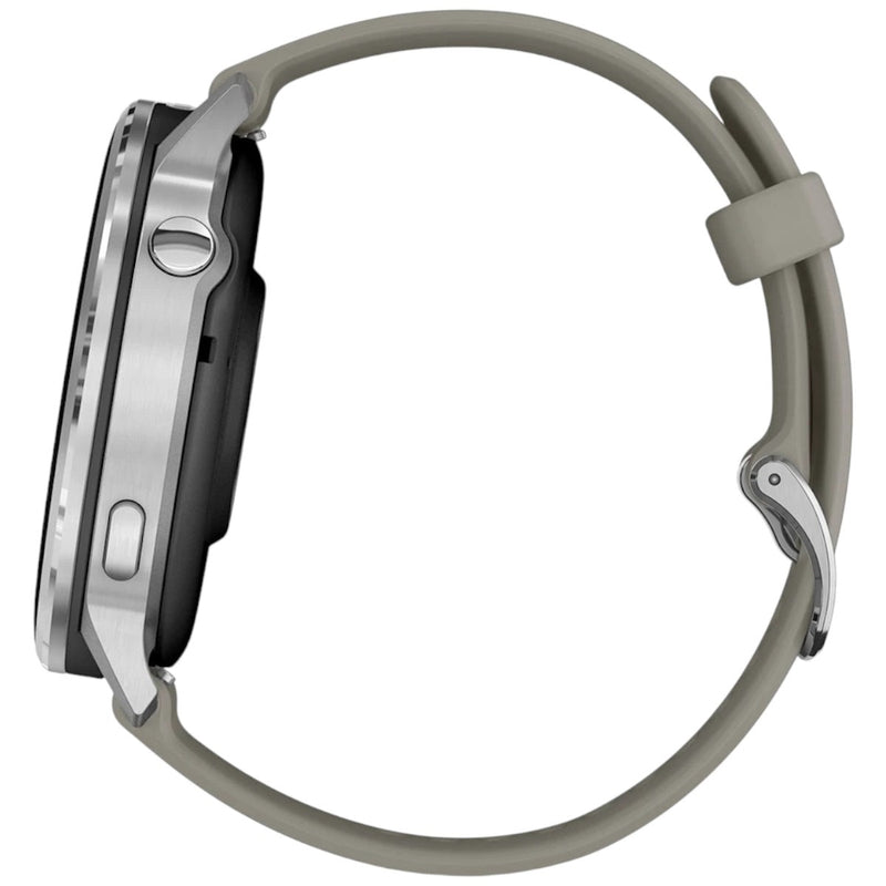 Încărcați imaginea în vizualizatorul Galerie, GARMIN - VENU 4 45MM SMARTWATCH CU GPS ȘI AMOLED - SILVER CU CUREA DE SILICON SILVER GRAY
