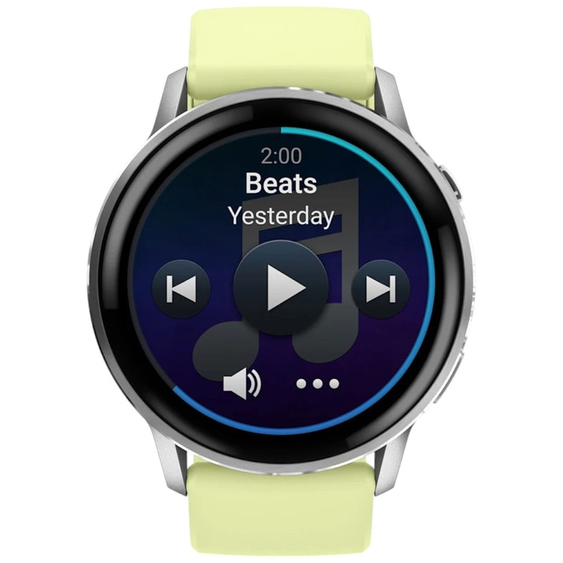 Încărcați imaginea în vizualizatorul Galerie, GARMIN - VENU 4 45MM SMARTWATCH CU GPS ȘI AMOLED - SILVER CU CUREA DE SILICON CITRON

