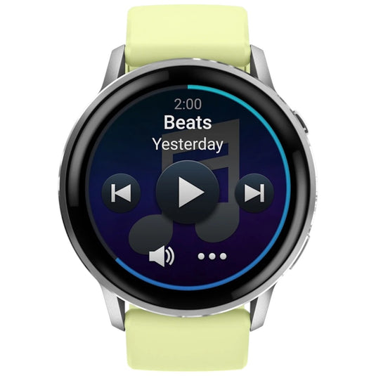 GARMIN - VENU 4 45MM SMARTWATCH CU GPS ȘI AMOLED - SILVER CU CUREA DE SILICON CITRON