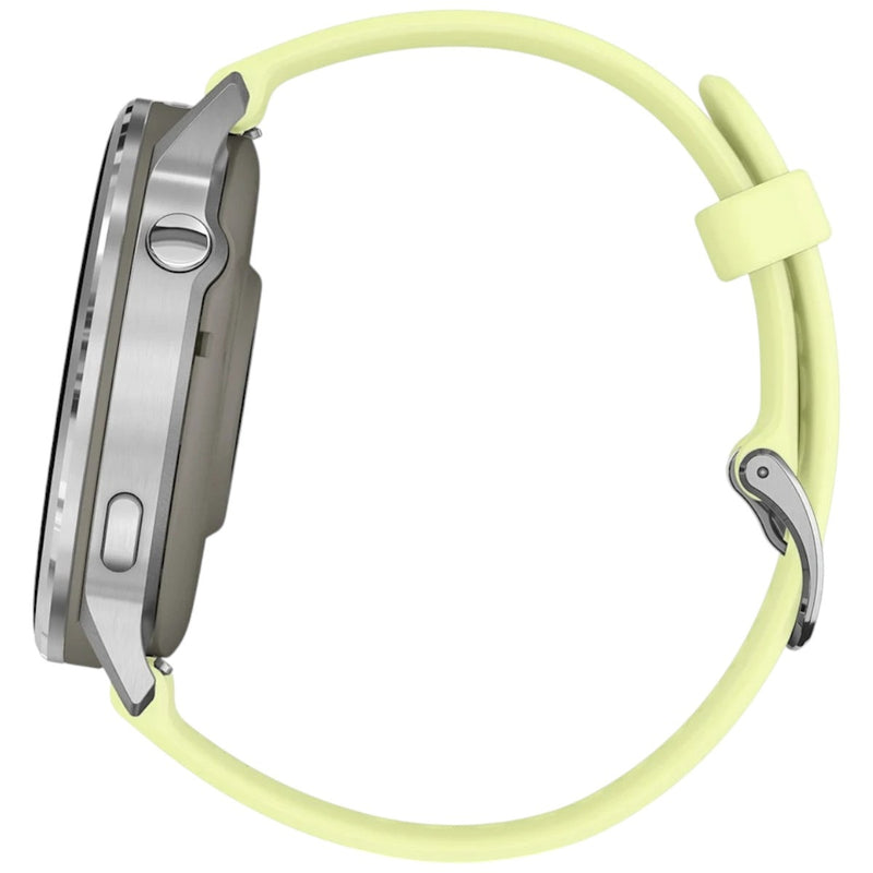 Încărcați imaginea în vizualizatorul Galerie, GARMIN - VENU 4 45MM SMARTWATCH CU GPS ȘI AMOLED - SILVER CU CUREA DE SILICON CITRON

