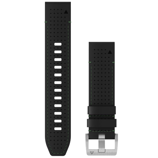 Curea piele - QuickFit 22 - MARQ 2 leather - black I green