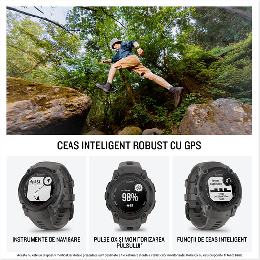 Instinct E - 40 mm negru - smartwatch robust cu GPS