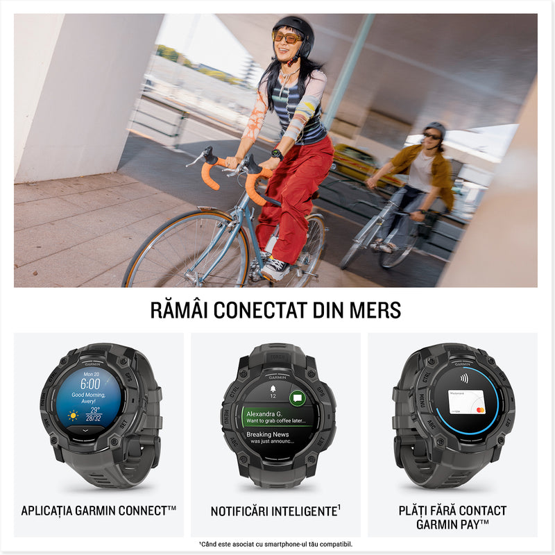 Încărcați imaginea în vizualizatorul Galerie, Ceas Garmin - INSTINCT 3 - 50 MM AMOLED NEGRU - SMARTWATCH ROBUST CU GPS
