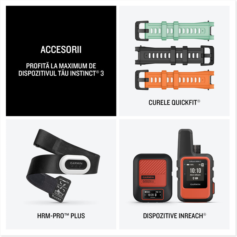 Încărcați imaginea în vizualizatorul Galerie, GARMIN INSTINCT 3 - 45 MM AMOLED NEGRU - SMARTWATCH ROBUST CU GPS
