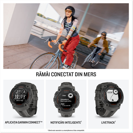 Instinct E - 45 mm negru - smartwatch robust cu GPS
