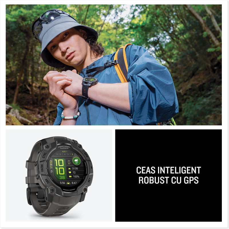 Încărcați imaginea în vizualizatorul Galerie, Ceas Garmin - INSTINCT 3 - 50 MM AMOLED NEGRU - SMARTWATCH ROBUST CU GPS
