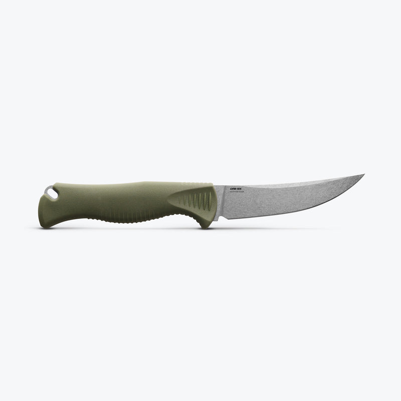Încărcați imaginea în vizualizatorul Galerie, Cutit de transat BENCHMADE Meatcrafter® | Dark Olive Santoprene® | 4&quot; Trailing point 15505
