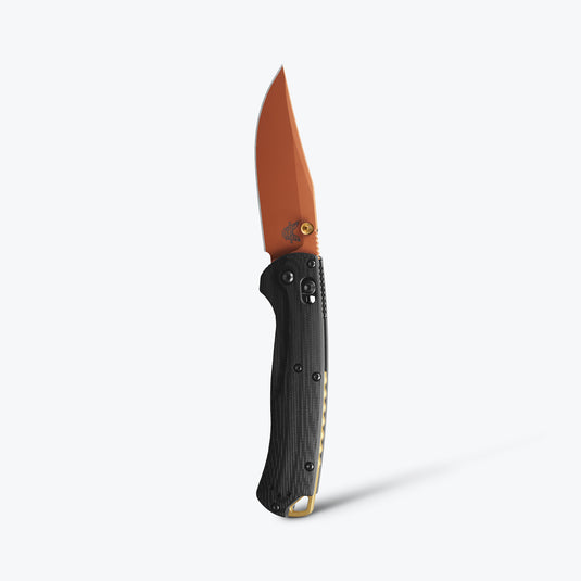Briceag de buzunar BENCHMADE TAGGEDOUT® | LIMITED EDITION | Blakc G-10 | COPPER SUEDE 15536-2501