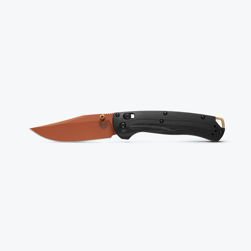 Încărcați imaginea în vizualizatorul Galerie, Briceag de buzunar BENCHMADE TAGGEDOUT® | LIMITED EDITION | Blakc G-10 | COPPER SUEDE 15536-2501
