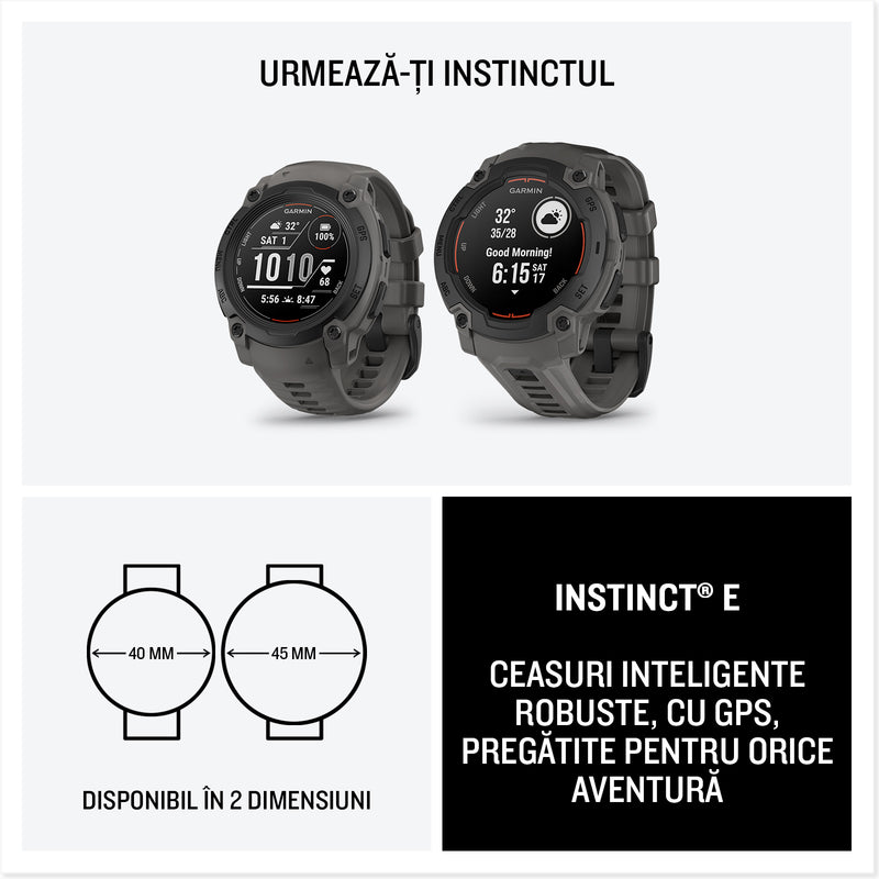 Încărcați imaginea în vizualizatorul Galerie, Instinct E - 40 mm negru - smartwatch robust cu GPS
