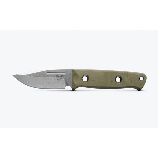 Cutit de bushcraft BENCHMADE Mini Bushcrafter | OD Green G10 | Drop-point 165-1