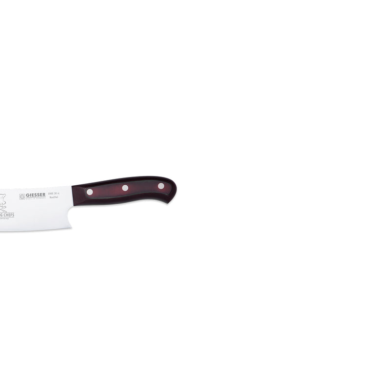 Load image into Gallery viewer, Cutit de fripturi, lama 30 cm, maner micarta, GIESSER PREMIUMCUT BARBEQUE No. 1 ROCKING CHEFS ( 1900.s.30.rc )
