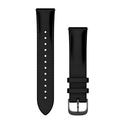 Curea piele - Quick Release 20 - Black I Slate