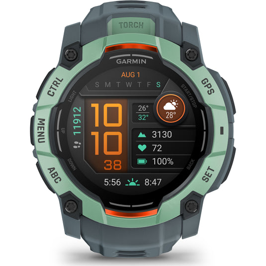 Ceas Garmin - INSTINCT 3 - 50 MM AMOLED VERDE NEO TROPIC - SMARTWATCH ROBUST CU GPS