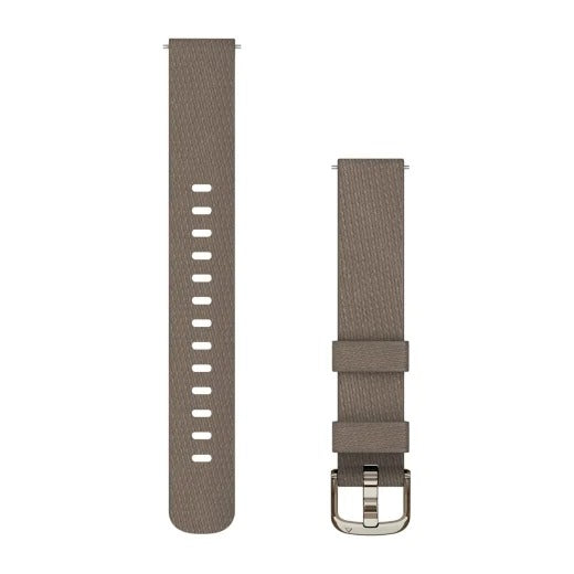 Curea nailon - Lily 2 - 14 mm - coffee | cream gold