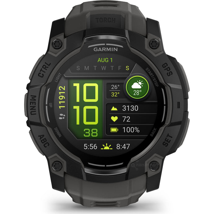 Ceas Garmin - INSTINCT 3 - 50 MM AMOLED NEGRU - SMARTWATCH ROBUST CU GPS