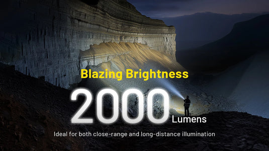 Lanternă Profesională NITECORE P40, USB-C, 2000 Lumeni, 2900 Metri