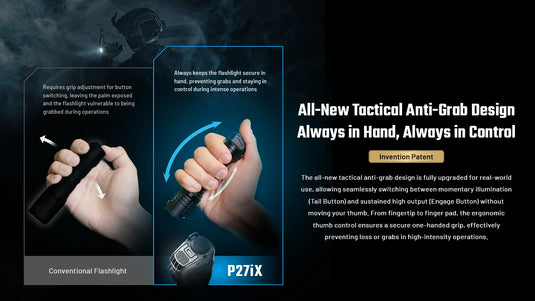 Lanterna Tactica Nitecore P27ix, 5000 Lumeni, 430 Metri