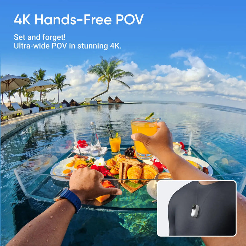Load image into Gallery viewer, INSTA360 GO 3S – CAMERĂ ULTRA-COMPACTĂ 4K PENTRU CREATORI - EDITIE STANDARD - 128GB NEAGRA
