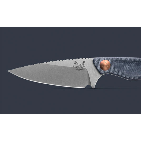 Cutit BENCHMADE Dacian™ | Blue Denim Micarta | Spear Point 203