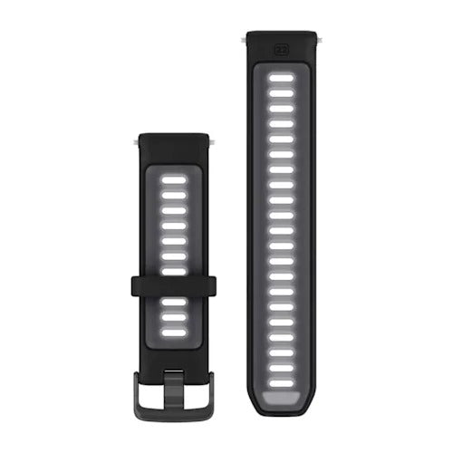 Încărcați imaginea în vizualizatorul Galerie, Curea silicon - Quick Release 22 - Negru I Whitestone transparent cu Carcasa slate
