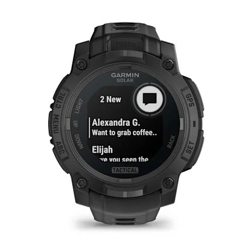GARMIN INSTINCT 3 - 45 MM SOLAR TACTICAL - NEGRU - SMARTWATCH ROBUST CU GPS