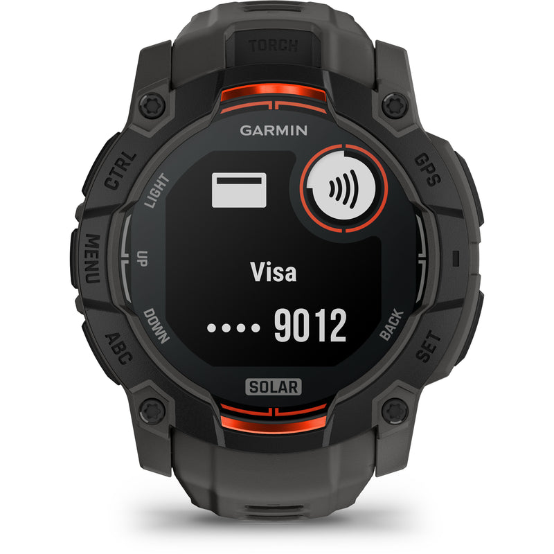 Încărcați imaginea în vizualizatorul Galerie, Instinct 3 - 50 mm Solar negru - smartwatch robust cu GPS
