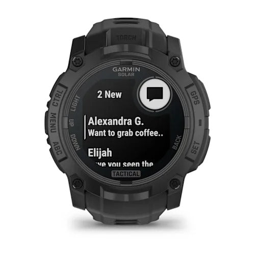 GARMIN INSTINCT 3 - 50 MM SOLAR TACTICAL - NEGRU - SMARTWATCH ROBUST CU GPS