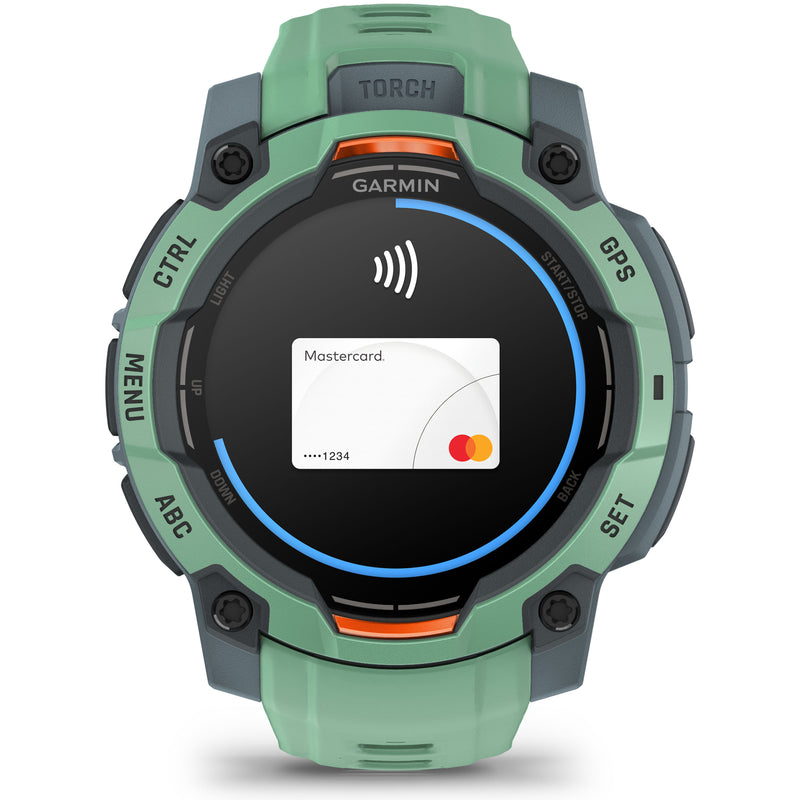 Încărcați imaginea în vizualizatorul Galerie, GARMIN INSTINCT 3 - 45 MM AMOLED VERDE NEO TROPIC - SMARTWATCH ROBUST CU GPS
