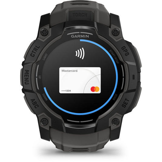 Ceas Garmin - INSTINCT 3 - 50 MM AMOLED NEGRU - SMARTWATCH ROBUST CU GPS