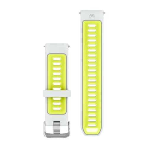 Load image into Gallery viewer, Curea silicon - Quick Release 22 - Alb ceramic I Amp Yellow transparent cu Hardware argintiu
