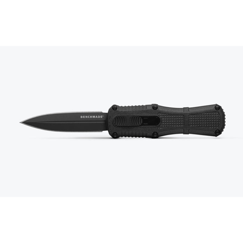 Încărcați imaginea în vizualizatorul Galerie, Briceag automat BENCHMADE Mini Claymore OTF | Black Grivory® | Dagger 3375GY
