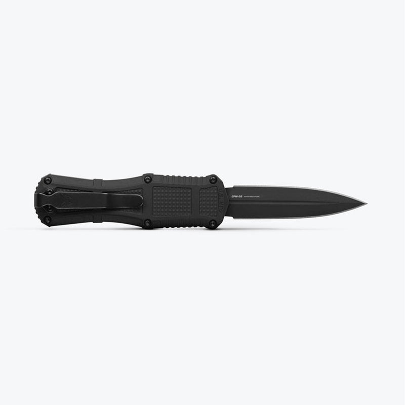 Încărcați imaginea în vizualizatorul Galerie, Briceag automat BENCHMADE Mini Claymore OTF | Black Grivory® | Dagger 3375GY
