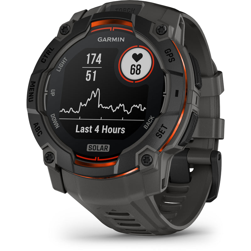 Încărcați imaginea în vizualizatorul Galerie, Instinct 3 - 50 mm Solar negru - smartwatch robust cu GPS
