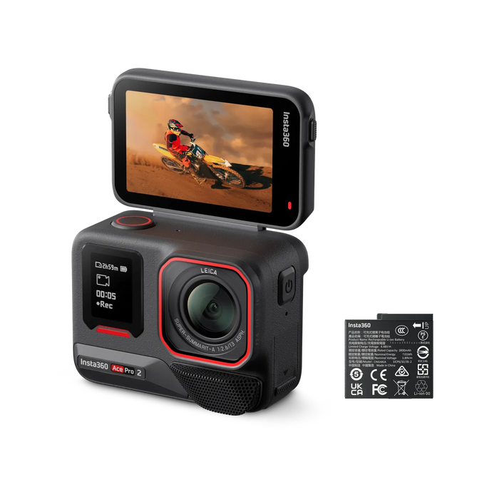 INSTA360 ACE PRO 2 – CAMERĂ DE ACȚIUNE PROFESIONALĂ 8K CU SENZOR 1/1.3″ ŞI LENTILĂ LEICA