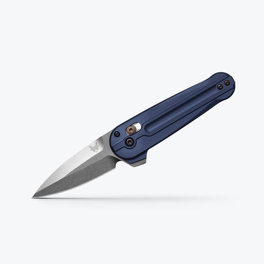 Briceag de buzunar BENCHMADE LOWDEN ™ | Crater Blue Aluminum 491