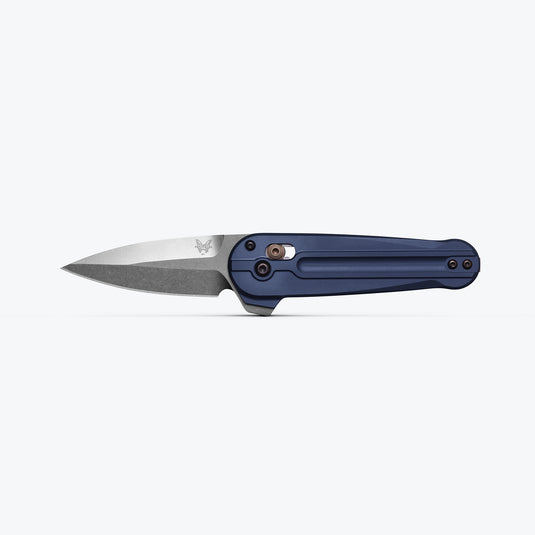 Briceag de buzunar BENCHMADE LOWDEN ™ | Crater Blue Aluminum 491