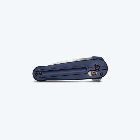 Briceag de buzunar BENCHMADE LOWDEN ™ | Crater Blue Aluminum 491