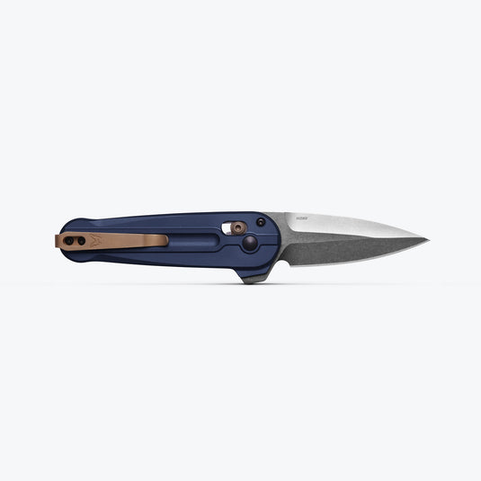 Briceag de buzunar BENCHMADE LOWDEN ™ | Crater Blue Aluminum 491