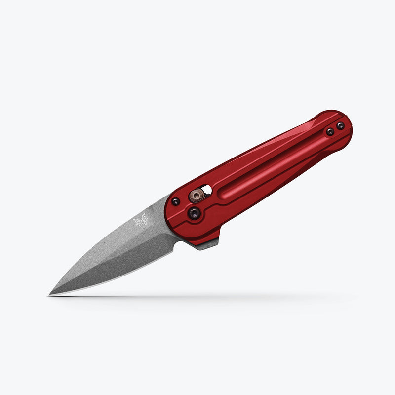 Încărcați imaginea în vizualizatorul Galerie, Briceag de buzunar BENCHMADE LOWDEN ™ | Phoenix Red Aluminum 491GY-01
